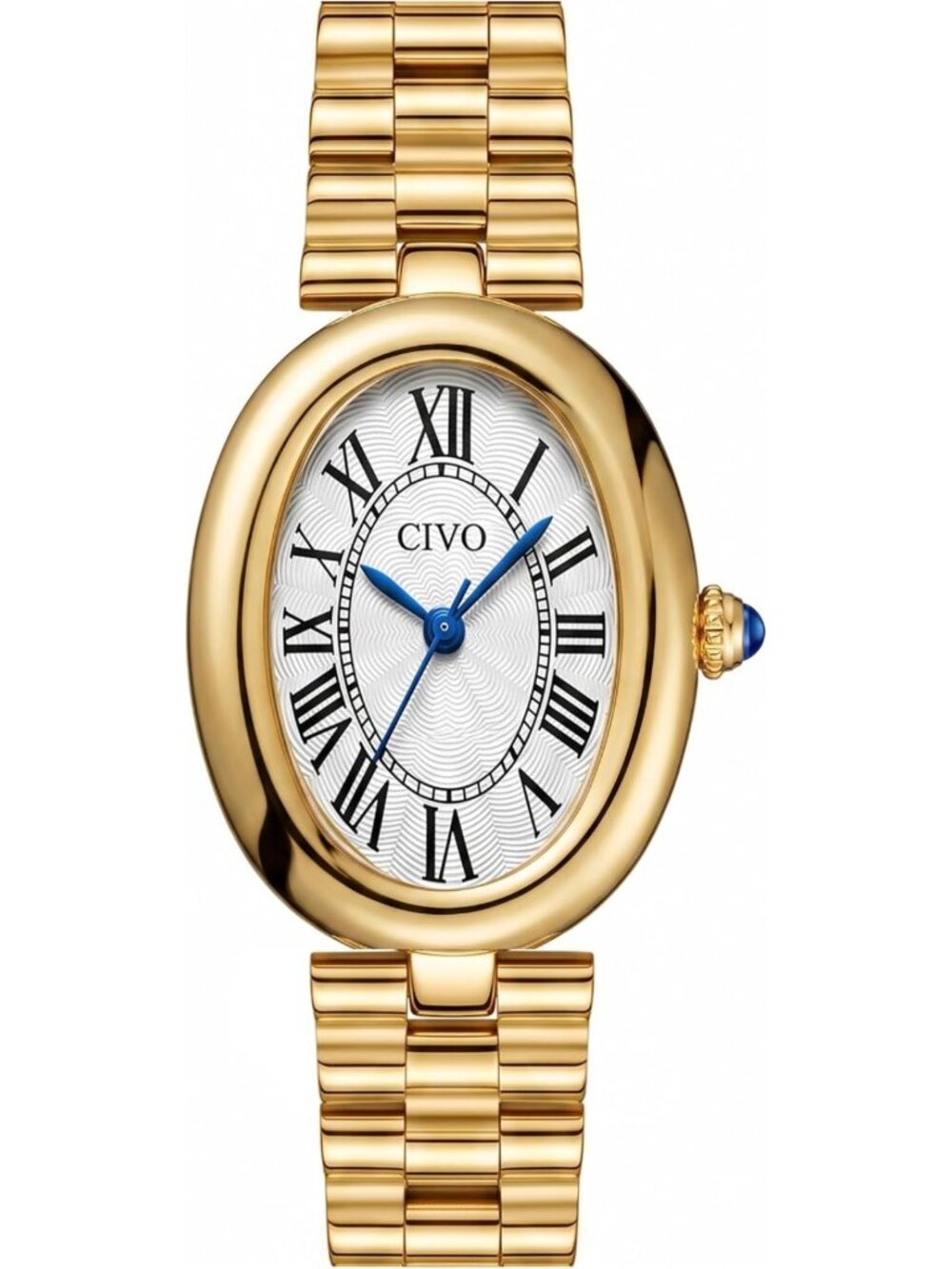 Dainty Vintage Gold Bracelet Watch for Women - Elegant Oval Dial Luxury